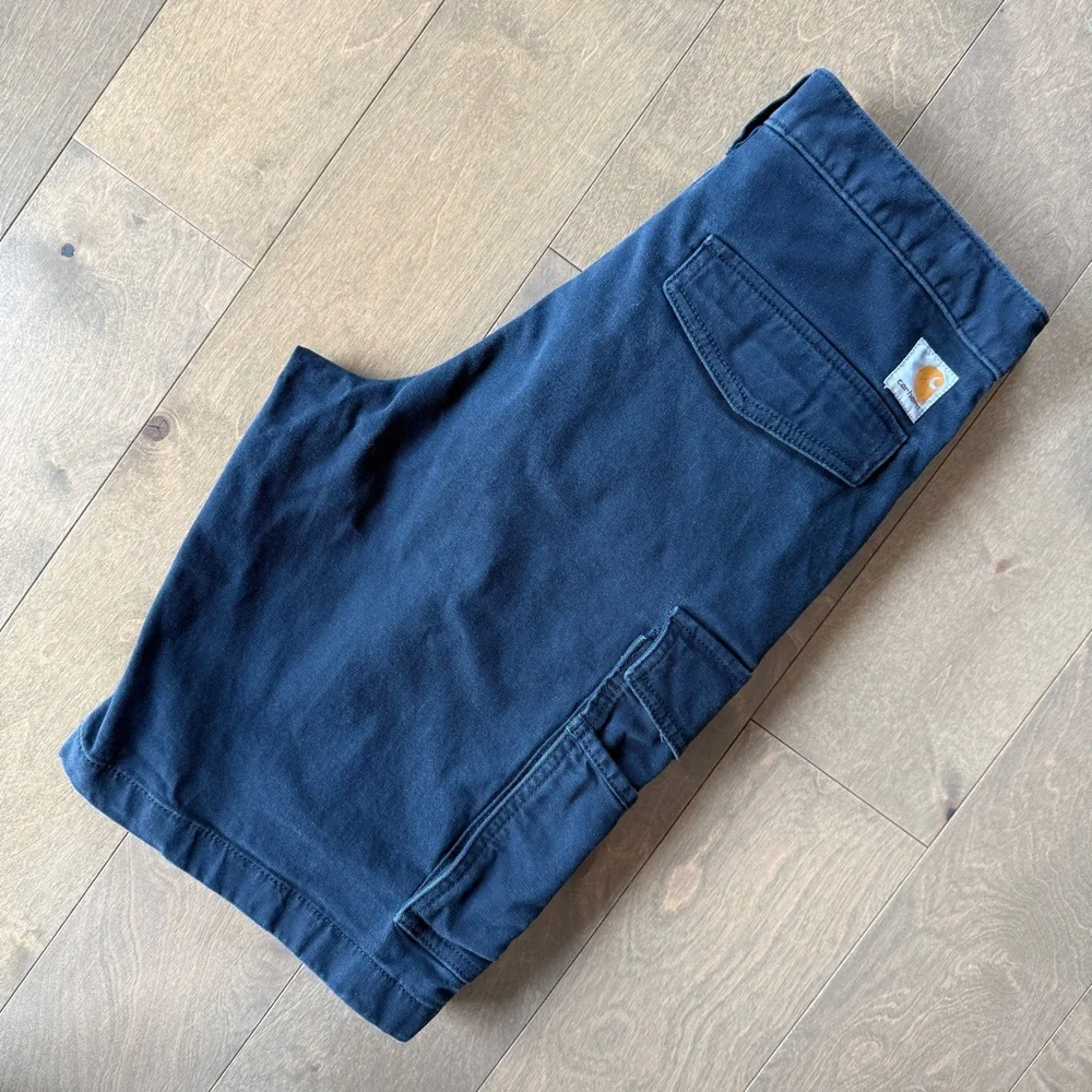 Carhartt Size 30 Navy Rigby Cargo Relaxed Fit 11” Short